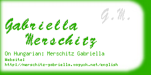 gabriella merschitz business card